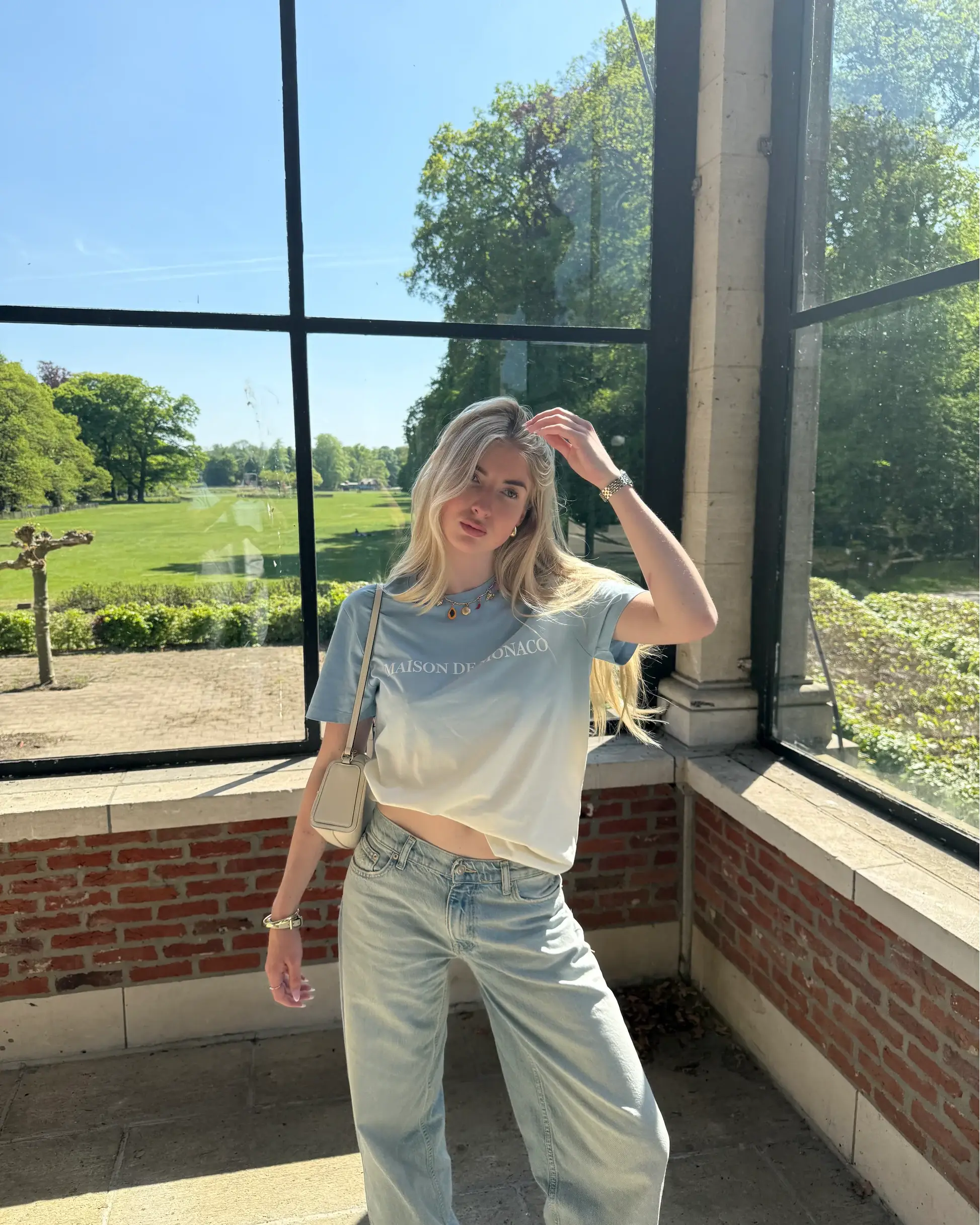 Maison de Monaco​ The Color Fade T Shirt Blue White (5)