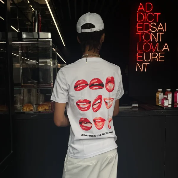 Maison de Monaco​ The Lucky Lips T Shirt (6)
