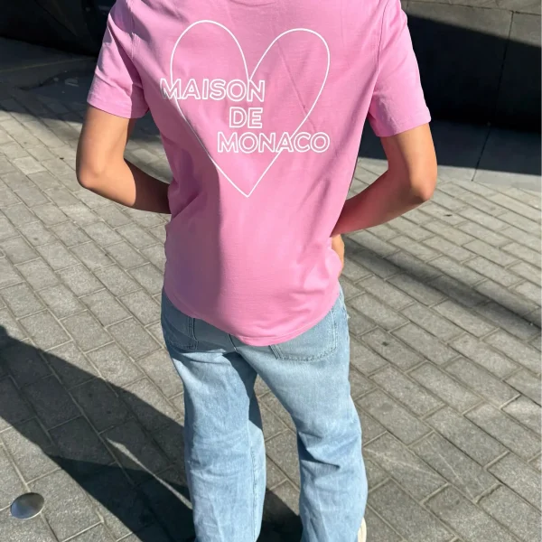 Maison de Monaco​ The Pink Amore T Shirt (1)
