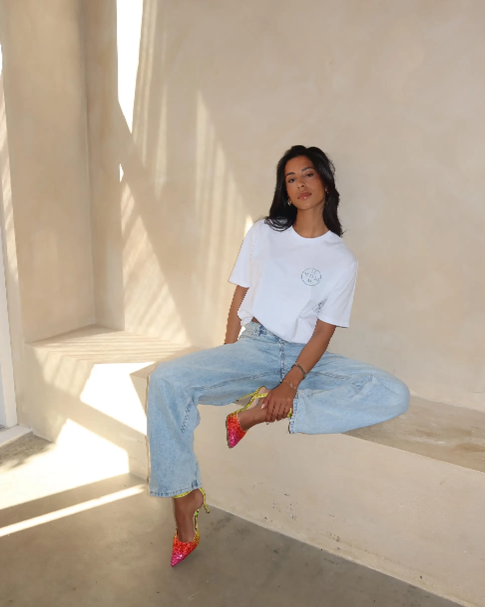 The “See You in Monaco” T Shirt Blanc