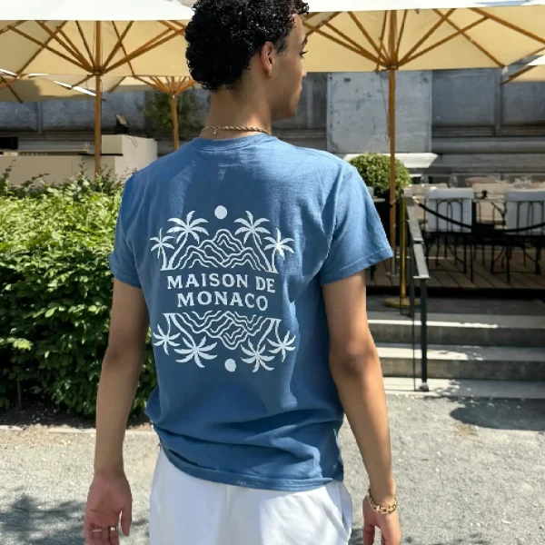 The “See You in Monaco” T Shirt Bleu (1)