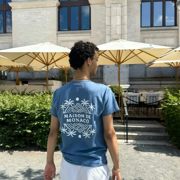 The “See You in Monaco” T Shirt Bleu (2)
